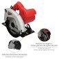 Sierra Circular 1300 Watt. Disco 185 mm. 4.800 RPM Corte a Inglete Con Regulador de Profundidad. Ingletadora, Sierra Madera. Sierra Circular 1300 Watt. Disco 185 mm. 4.800 RPM Corte a Inglete Con Regulador de Profundidad. Ingletadora, Sierra Madera.