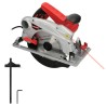 Sierra Circular 1500 Watt. Con Laser Disco 185 mm. 4.700 RPM Corte Inglete Regulador de Profundidad. Ingletadora, Sierra Madera