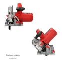 Sierra Circular 1500 Watt. Con Laser Disco 185 mm. 4.700 RPM Corte Inglete Regulador de Profundidad. Ingletadora, Sierra Madera