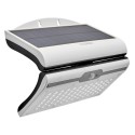 Aplique / Lampara Solar Led Jardín Blanca Con Sensor de Movimiento y Crepuscular. IP44