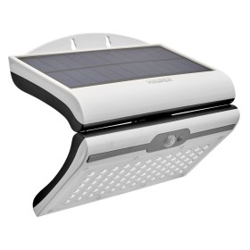 Aplique / Lampara Solar Led Jardín Blanca Con Sensor de Movimiento y Crepuscular. IP44
