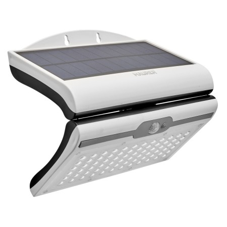 Aplique / Lampara Solar Led Jardín Blanca Con Sensor de Movimiento y Crepuscular. IP44