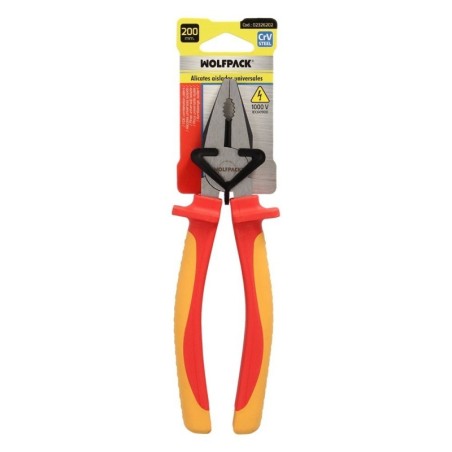 Alicates Universales 200 mm. Mangos Aislados Acero Cromo Vanadio Pelacables, Corta Cables, Pelador Cables