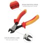Alicates Corte Diagonal 180 mm. Mangos Aislados Acero Cromo Vanadio Pelacables, Corta Cables, Pelador Cables Alicates Corte Diagonal 180 mm. Mangos Aislados Acero Cromo Vanadio Pelacables, Corta Cables, Pelador Cables