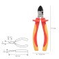 Alicates Corte Diagonal 150 mm. Mangos Aislados Acero Cromo Vanadio Pelacables, Corta Cables, Pelador Cables Alicates Corte Diagonal 150 mm. Mangos Aislados Acero Cromo Vanadio Pelacables, Corta Cables, Pelador Cables