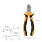 Alicates Corte Diagonal 175 mm. Acero DIN 5749 Pelacables, Corta Cables, Pelador Cables Alicates Corte Diagonal 175 mm. Acero DIN 5749 Pelacables, Corta Cables, Pelador Cables