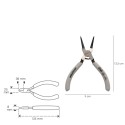 Alicates Arandelas Interiores Recto 125 mm. Acero Din 5256. Anillos De Presión, Anillos De Retención, Arandelas Circlips