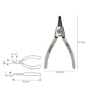 Alicates Arandelas Exteriores Curvo 175 mm. Acero Din 5254. Anillos De Presión, Anillos De Retención, Arandelas Circlips