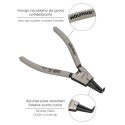 Alicates Arandelas Exteriores Curvo 175 mm. Acero Din 5254. Anillos De Presión, Anillos De Retención, Arandelas Circlips