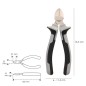 Alicates Corte diagonal 150 mm. Acero Cromo Vanadio DIN-ISO 5749 Pelacables, Corta Cables, Pelador Cables Alicates Corte diagonal 150 mm. Acero Cromo Vanadio DIN-ISO 5749 Pelacables, Corta Cables, Pelador Cables