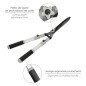 Tijera Podar Setos 2 Manos Aluminio Telescópicas, Hojas Acero Antiadherente, Mango TPR, Ajuste Corte, Tijera Podar Setos 2 Manos Aluminio Telescópicas, Hojas Acero Antiadherente, Mango TPR, Ajuste Corte,
