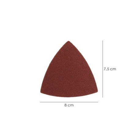 Lija Triangular Para Herramienta Multifunción. Pack 20 Lijas