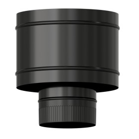 Terminal Antirrevocante Estufa Vitrificado Negro Diámetro 120 mm.