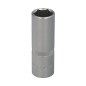 Llave Vaso 1/2" Hexagonal Larga 19 mm. Perfil de 6 caras. Acero Cromo Vanadio, Aristas Redondas Llave Vaso 1/2" Hexagonal Larga 19 mm. Perfil de 6 caras. Acero Cromo Vanadio, Aristas Redondas