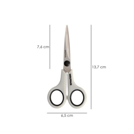 Tijeras Multiuso Acero Inoxidable 5,5" / 140 mm. Hojas Acero Inoxidable, Mango Cómodo y Suave