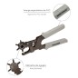 Sacabocados Estrella Industrial 225 mm. Agujeros de Diámetro 2,0 a 4.5 mm. Sacabocados Estrella Industrial 225 mm. Agujeros de Diámetro 2,0 a 4.5 mm.