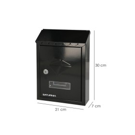 Buzón Exterior Residence 205 x 300 x 70 mm. Negro