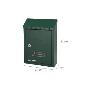 Buzón Exterior 205 x 300 x 70 mm. Verde