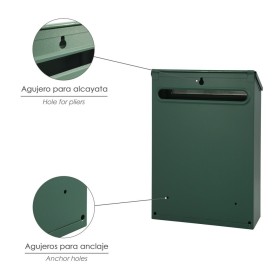 Buzón Exterior 205 x 300 x 70 mm. Verde