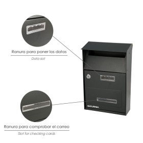 Buzón Exterior Country Gris Oscuro 215 x 320 x 105 mm.