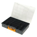 Maletín Organizador Plástico 18 Compartimentos 360x252x64 mm. Caja Almacenaje, Maletín Organizador, Organizador Plástico