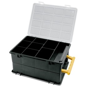 Maletín Organizador Doble 18 Compartimentos 242x188x120 mm.