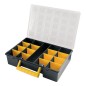 Maletín Organizador Plástico 17 Compartimentos Con Separadores Ajustables 360x252x64 mm. Maletín Organizador Plástico 17 Compartimentos Con Separadores Ajustables 360x252x64 mm.