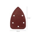 Lija Recambio Velcro Delta 140x100 mm. Con Agujeros Grano 80 (10 Piezas)