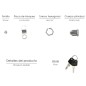 Cerradura Recambio Para Buzón Palace Cerradura Recambio Para Buzón Palace