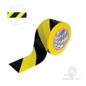 Cinta Señalización Polietileno Amarilla/Negra Rollo 200mt X 70mm