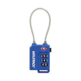 Candado Seguridad Equipaje Tsa 3 Dígitos Con Cable Acero. Candado Combinación, Maleta, Viaje, Mochilas, Seguridad