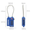Candado Seguridad Equipaje Tsa 3 Dígitos Con Cable Acero. Candado Combinación, Maleta, Viaje, Mochilas, Seguridad