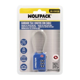 Candado Seguridad Equipaje Tsa 3 Dígitos Con Cable Acero. Candado Combinación, Maleta, Viaje, Mochilas, Seguridad