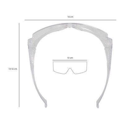 Gafas Protección En166 Patillas Fijas Transparentes
