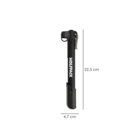 Bomba Para Bicicletas, Inflador Para Bicicleta, Bomba Patinete. Válvulas Schrader, Dunlop y Presta 8 Bares, Con soporte Bici