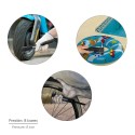 Bomba Para Bicicletas, Inflador Para Bicicleta, Bomba Patinete. Válvulas Schrader, Dunlop y Presta 8 Bares, Con soporte Bici