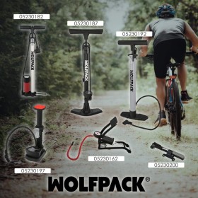 Bomba Para Bicicletas, Inflador Para Bicicleta, Bomba Patinete. Válvulas Schrader, Dunlop y Presta 8 Bares, Con soporte Bici