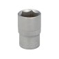 Llave Vaso 1/2" Hexagonal 18 mm. Perfil de 6 caras. Acero Cromo Vanadio, Aristas Redondas Llave Vaso 1/2" Hexagonal 18 mm. Perfil de 6 caras. Acero Cromo Vanadio, Aristas Redondas