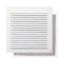 Rejilla Ventilación Aluminio Con Mosquitera Atornillable 175 x 175 mm. Color Blanco