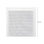 Rejilla Ventilación Aluminio Con Mosquitera Atornillable 200 x 200 mm. Color Blanco Rejilla Ventilación Aluminio Con Mosquitera Atornillable 200 x 200 mm. Color Blanco