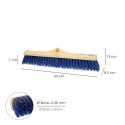 Cepillo Barrendero Industrial Fibra Semi Rígida PVC. Soporte Polipropileno 50 cm. (Sin Mango)