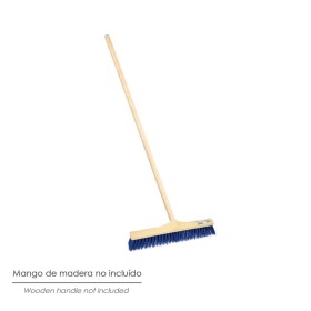 Cepillo Barrendero Industrial Fibra Semi Rígida PVC. Soporte Polipropileno 50 cm. (Sin Mango)