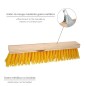 Cepillo Barrendero Industrial Fibra Polipropileno. Soporte Madera 50 cm. (Sin Mango) Cepillo Barrendero Industrial Fibra Polipropileno. Soporte Madera 50 cm. (Sin Mango)