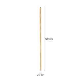 Mango Madera Para Cepillo Barrendero Con Garra. 1200 x Diámetro 28 mm.