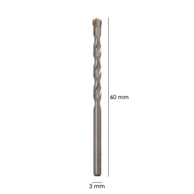 Broca Widia Piedra / Hormigón Diámetro 3 mm. Din 8039 Punta de Tungsteno.