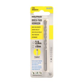 Broca Widia Piedra / Hormigón Diámetro 3 mm. Din 8039 Punta de Tungsteno.