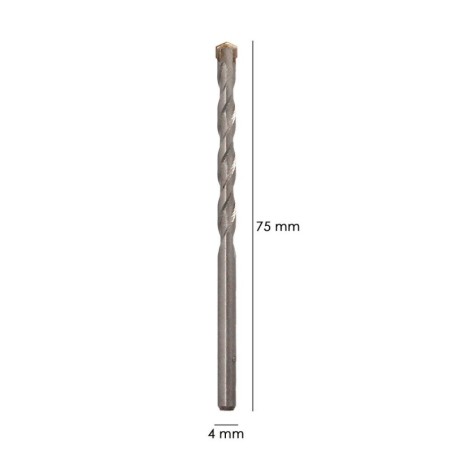 Broca Widia Piedra / Hormigón Diámetro 4 mm. Din 8039 Punta de Tungsteno.
