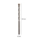 Broca Widia Piedra / Hormigón Diámetro 10 mm. Din 8039 Punta de Tungsteno.