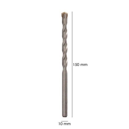 Broca Widia Piedra / Hormigón Diámetro 10 mm. Din 8039 Punta de Tungsteno.