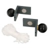 Juego Angulares Magnéticos Para Reglas 40x40 mm. Nivel Pared, Nivelador Pared.
